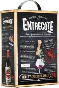 Entrec&ocirc;te Gourmet P&ecirc;re & Fils - Merlot Cabernet Syrah 14% 3 l BIB